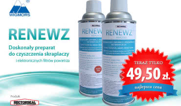 Aerozol do czyszczenia skraplaczy Renewz - teraz za 45 zł.!