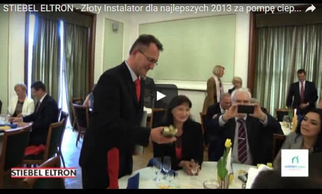 STIEBEL ELTRON - Złoty Instalator dla najlepszych 2013 za pompę ciepła WPC